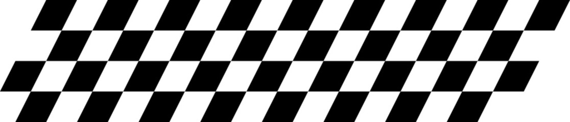 Checkered Racing Motion Illustration Vector