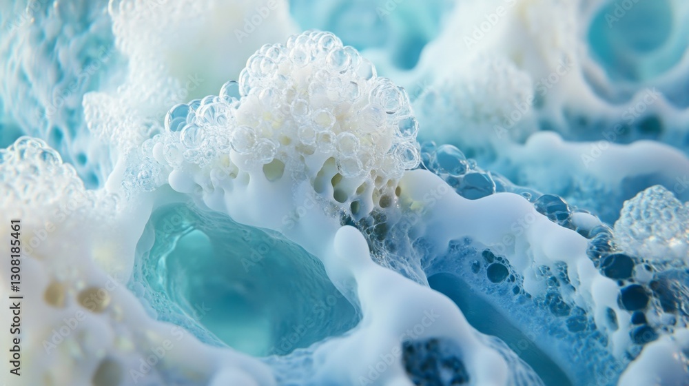 Aufkleber exploring vibrant closeup molecular structures in a laboratory environment a detailed rendering of s
