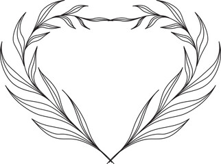 Obraz premium Love and Romance Wedding Badge Template
