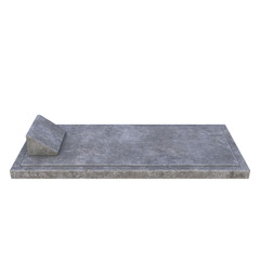 Grave, 3d illustration isolated on white background