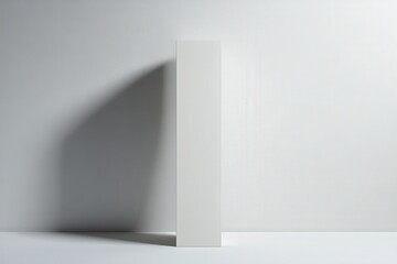 Fototapeta premium Tall White Box Studio Minimalist Product Mockup.