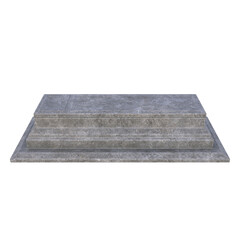 Grave, 3d illustration isolated on white background