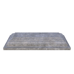 Grave, 3d illustration isolated on white background