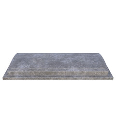 Grave, 3d illustration isolated on white background