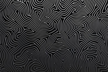 Abstract Black and White Line Art AI generated