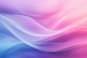 Fototapeta premium A soothing blend of soft pink and blue hues creates a flowing background. The delicate waves evoke tranquility, perfect for designs focused on calmness and creativity.