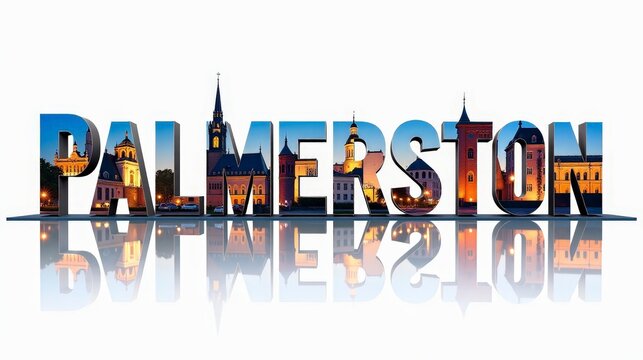 Palmerston letters City, Word illustration, travel and tourism in Cook islands Attraction Wall Gift Decoration