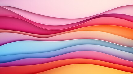 Fototapeta premium Soft gradient waves layered to create a sense of movement