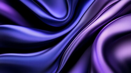 Obraz premium Luxurious abstract rippling silk fabric in deep royal colors