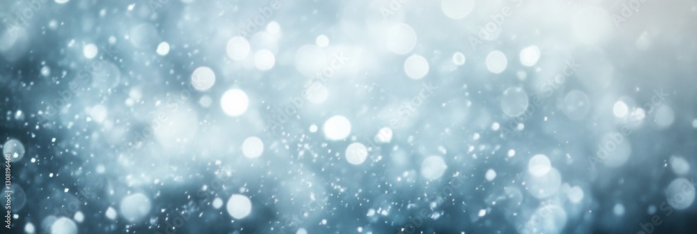 Poster Emotional abstraction featuring muted blue and gray tones with soft edges and raindrops creating a feeling of sadness Generative AI