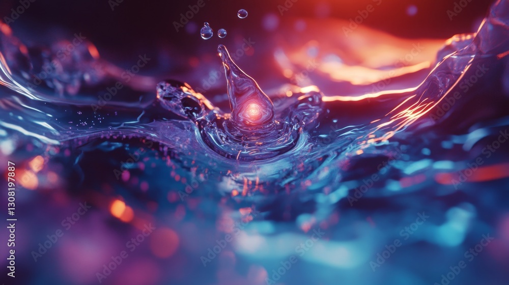 Poster suspended water molecules in fluid motion an exploration of dynamics in a controlled environment foc