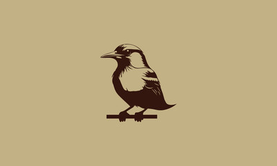 Bird illustration logo design
