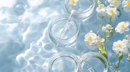 Demonstrating transparent petri dishes and laboratory tools in a scientific environment for research insights