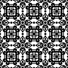 Obraz premium pattern batik flower damask ethnic boho ikat texture tribal geometric background