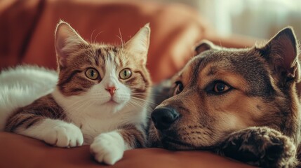 Cute Cat and Dog Friends  Best Pals  Adorable Pets