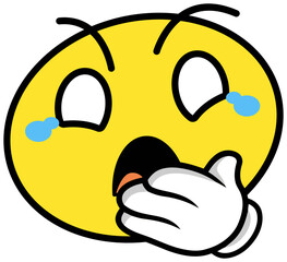 Cute Emoji Sticker Element Set