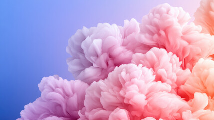 Fototapeta premium Beautiful arrangement of pink and white flowers creating a stunning visual display of nature's vibrant beauty