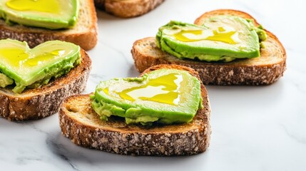 Deliciously toasted sandwich featuring creamy avocado spread on crispy bread for a perfect snack or meal option
