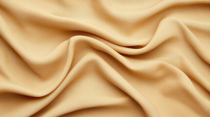 Obraz premium Soft, flowing yellow fabric with elegant drapes and smooth texture