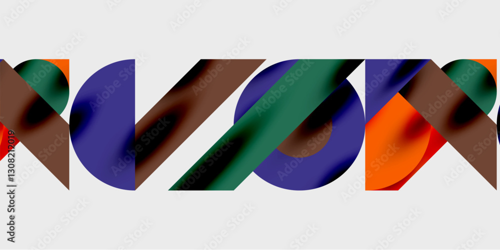 Poster vibrant abstract background circles with smooth gradients, creating a dynamic and modern design. ide