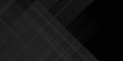 Abstract dark black Geometric banner design background modern abstract