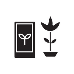 farm tech glyph icon