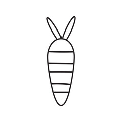 carrot line icon
