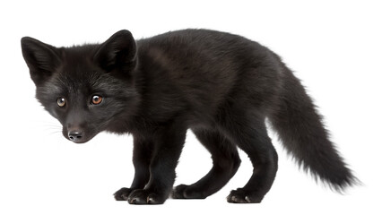 Obraz premium Black Fox Cub. 