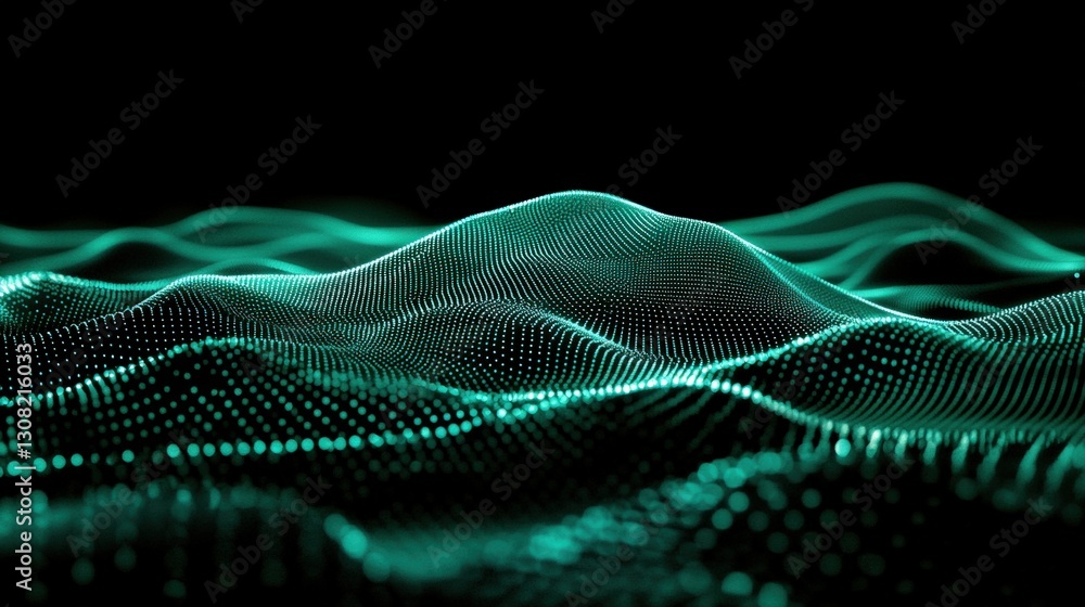 Poster a fluid wave pattern in abstract art form displaying smooth curves and dynamic lines in a captivatin