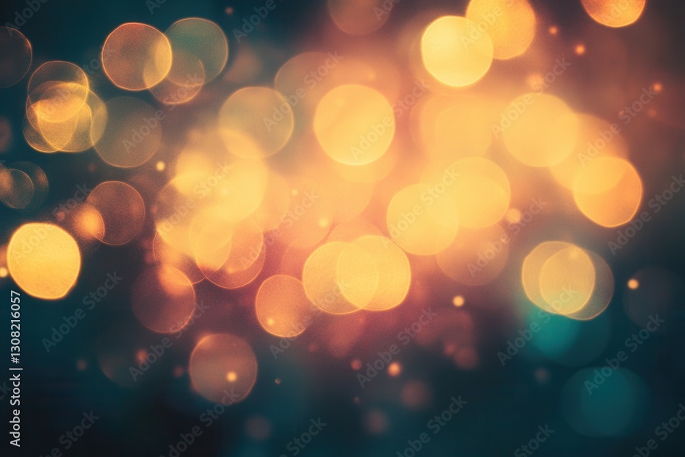Aufkleber warm golden glow creates an abstract background of nostalgia with vintage hues and grainy texture ge