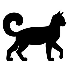 walking cat silhouette