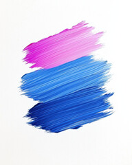 Vibrant brush strokes in pink and blue create dynamic color blend