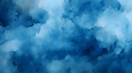 Texture with layers of blue clouds