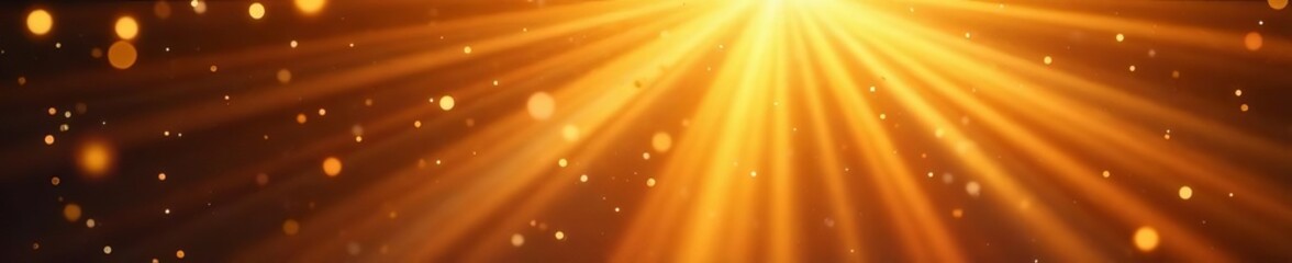 Beautiful golden aura with soft luminous beams, dreamy, bright