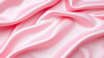 Obraz premium Enchanting Wedding Card with Pink Silk Satin Background