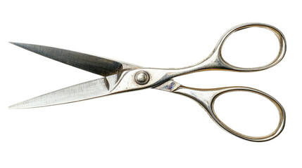 Pair of scissors isolated isolated on transparent background, PNG file, sharp and clear