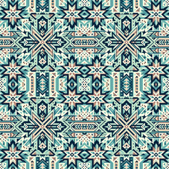 Abstract tribal traditional seamless geometric pattern