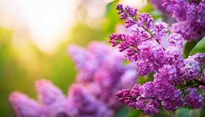 Fototapeta premium blooming lilac branch beautiful spring background