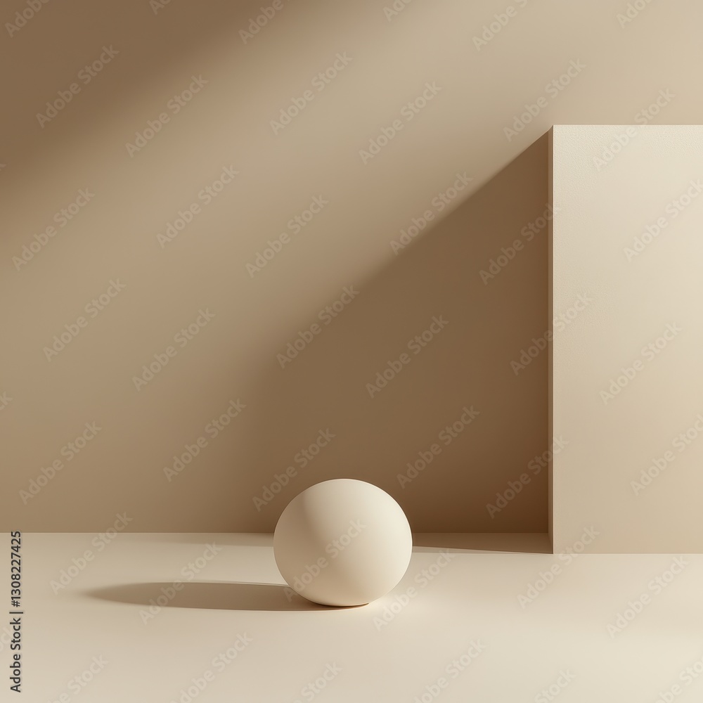 Poster a pristine white egg rests gently on a smooth, white surface, illuminated by soft, natural light fil