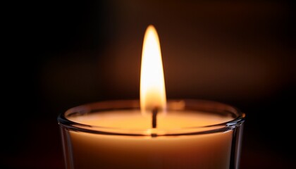 candle burning in the dark candlelight in the night closeup vertical footage