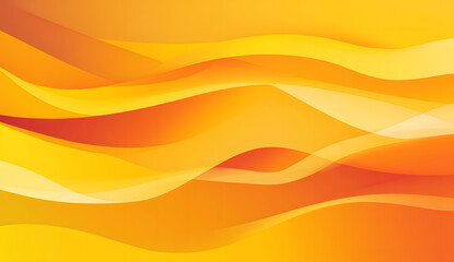 Abstract Warm Yellow and Orange Wave Background