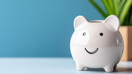 Adorable realistic close-up photography of a cute piggy bank with a fixed vs variable apr theme for financial education
