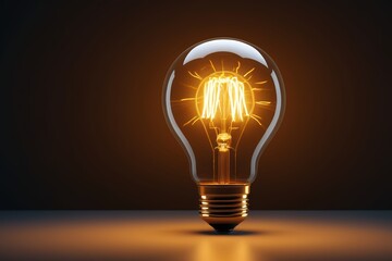 a close up of a light bulb with a glowing light inside