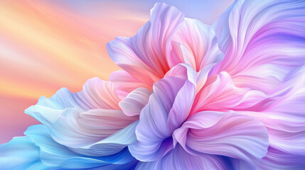 A flower with a soft blur effect creating an artistic and dreamy atmosphere filled with mellow pastel colors