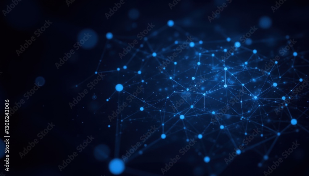 Poster the abstract background in the stock photo features a visually stunning composition of interconnecte