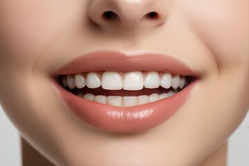 Obraz premium there is a woman with a toothbrush in her mouth