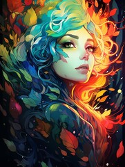 Female Illustration Art