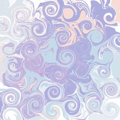 Abstract artwork featuring swirling patterns and curvilinear forms