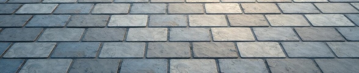 Fototapeta premium Subtle gray stone pavement pattern, brick wall backdrop Seamless tileable texture , grey pavement, brick pattern, grey stone