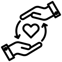 Compassion Outline Icon